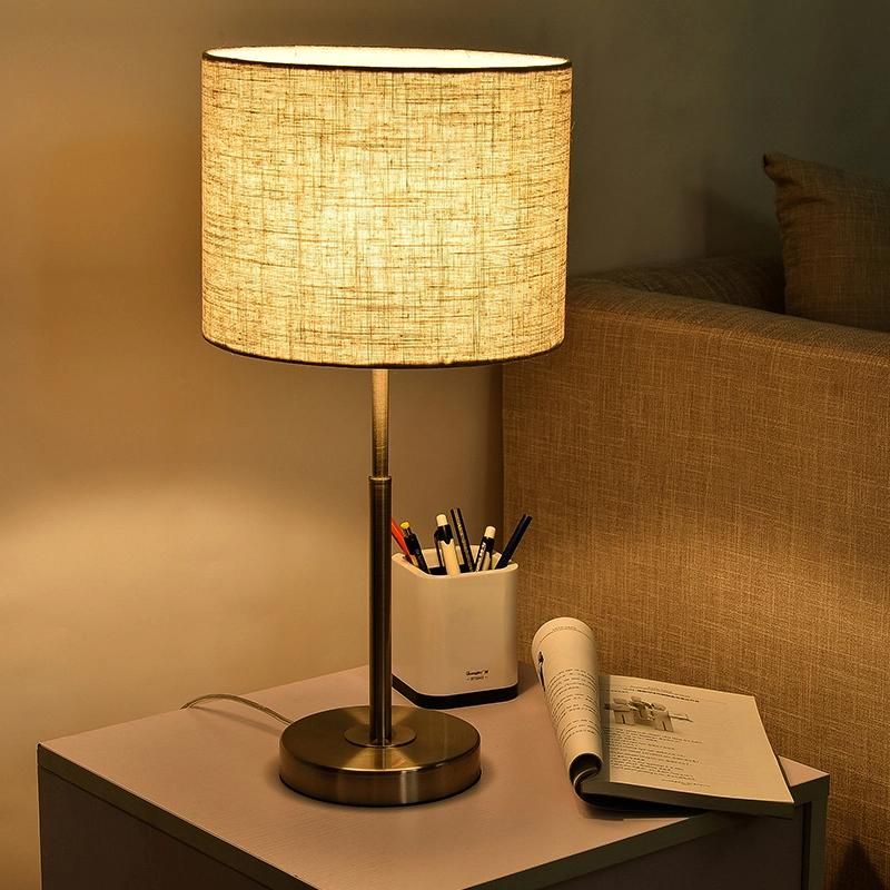 Vintage Style Table Lamp Bedside Lamp Golden Nightstand Lamp Light