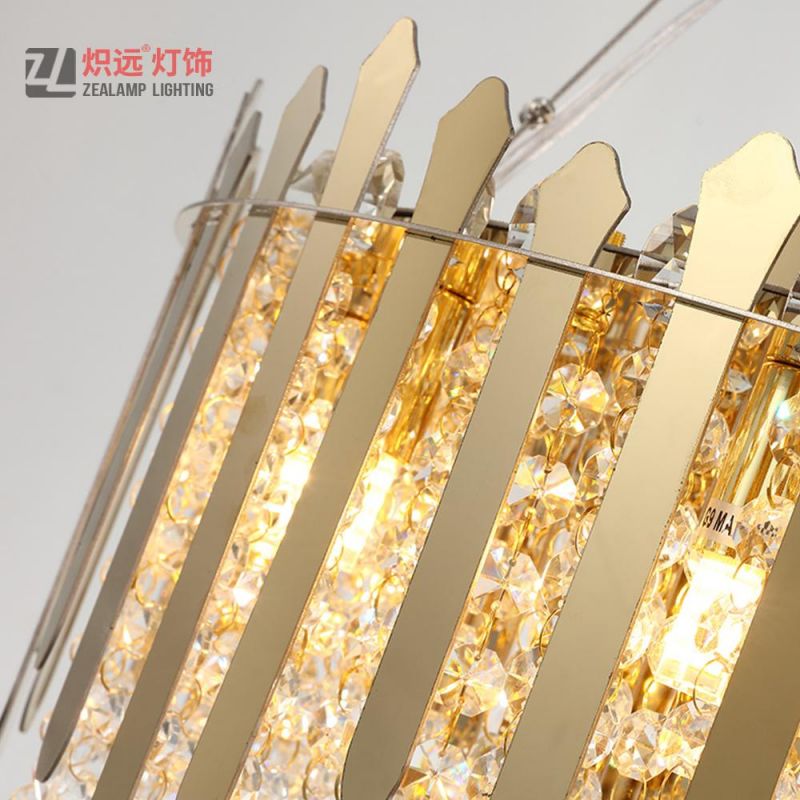 Hotel Living Room Crystal Chandelier Modern LED Pendant Lamp