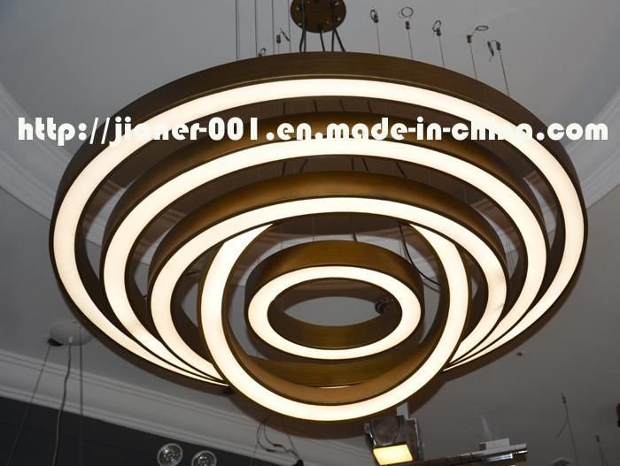 Modern Decorative Customized Round LED Pendant Light for Restaurant, Ballroom