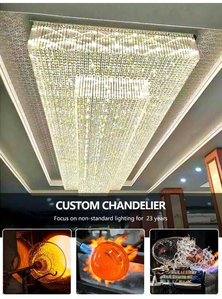 Luxury Lamp Department Store Banquet Custom Project LED Ceiling Chandelier Light