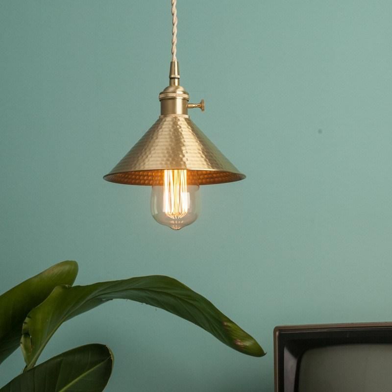 Retro Pendant Light Loft Style Pure Edison Antique Home Bente Modern Scandinavian Brass Pendant Lamp (WH-AP-307)