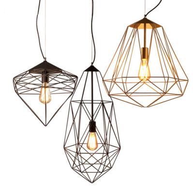 Industry Post Modern Style Metal Cage Hanging Lamp Pendant Lighting for Bar, Loft, Restaurant