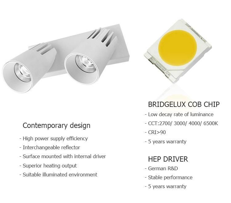 Hotel Shopping Mall 9.3W 13.9 Dimmable Adjustable LED Ceiling Light COB Spotlight LED Downlight