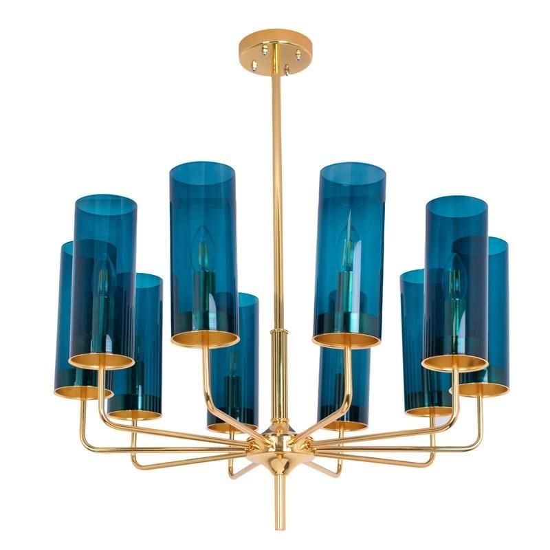 Crystal Pendant Lights for Indoor Home Lighting Gold Color Chandelierr (WH-AP-104)
