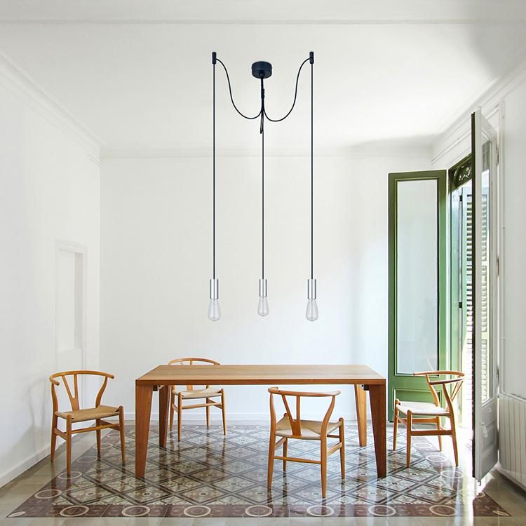 Modern Designs Spider Pendant Lamp for Shop Coffee Hotel LED Nordic Iron Black White Spider Chandelier Lighting