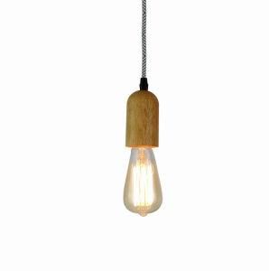 E27 Classic Wood Pendant Light for Home Decoration