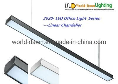 1200mm 18W 24W 36W Modern Indoor Ceiling Lamp Pendant LED Linear Chandelier Light for Shops Office Supermarket