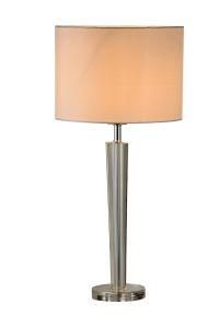 Phine Pd0019-01 Crystal Desk Lamp with Fabric Shade