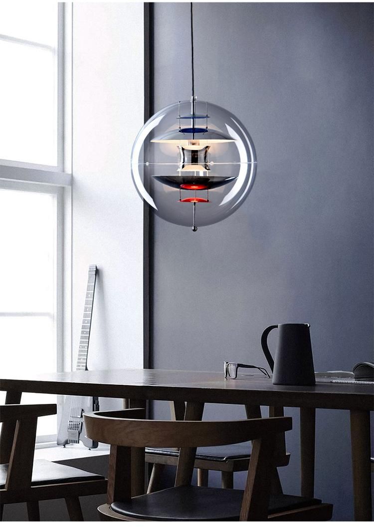 Nordic LED Pdenmark Verpan Vp Globe Pendant Light Designer Acrylic Planet Hanging Lamp (WH-GP-33)