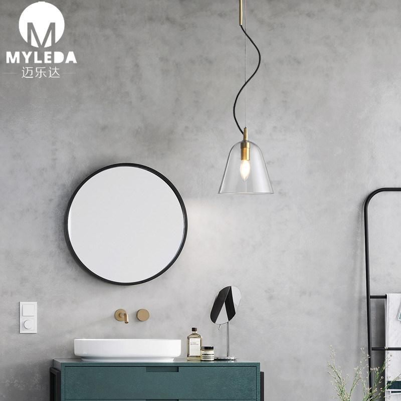 Hand Blown Glass Clear Glass Pendant Light Fixture