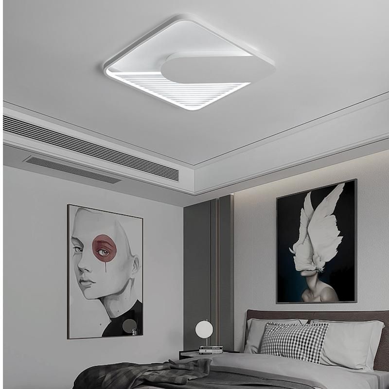 Acrylic Quadrate Ceiling Lamp Creative Simple Bedroom Light Warm Livingroom LED