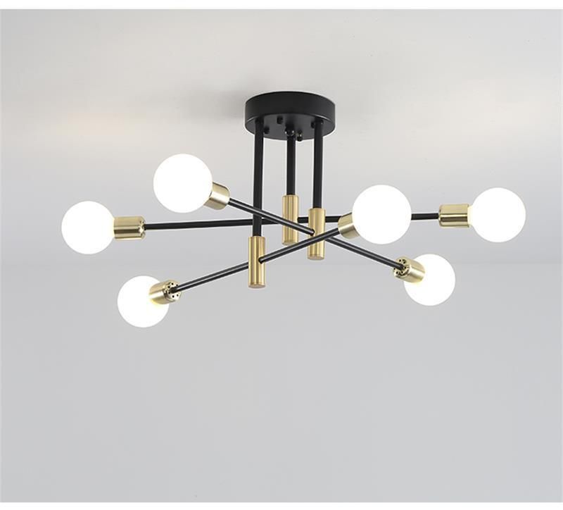 Nordic Creative Modern Chandelier Indoor Minimalist Lighting Living Room LED Ceiling Lamp