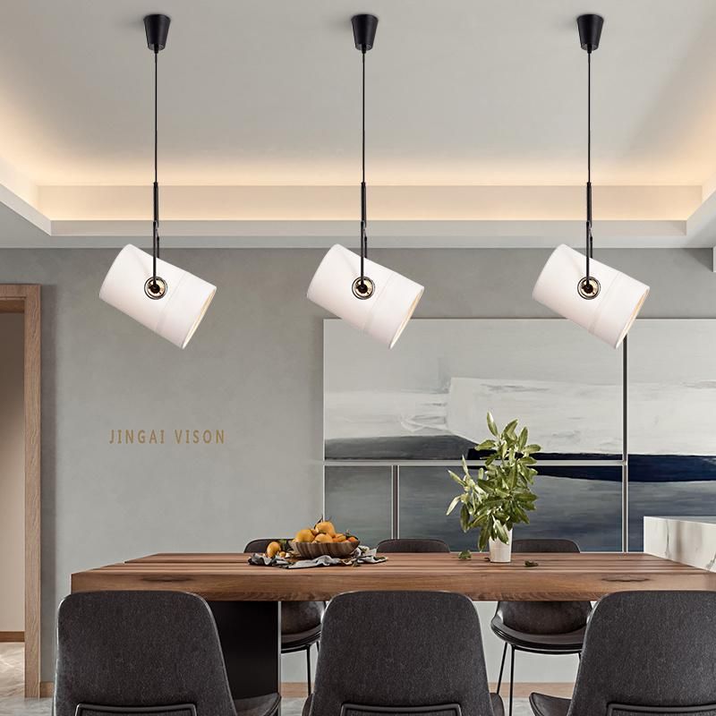 Nordic Black Cloth Fabric Pendant Light Lamp Bedroom Fabric Hanging Light White Cloth Pendant Light (WH-AP-184)