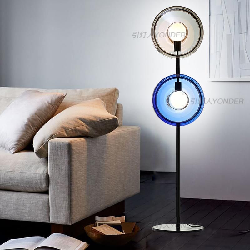 Postmodern LED Floor Lamp Nordic Glass Standing Light Living Room Lights (WH-MFL-38)