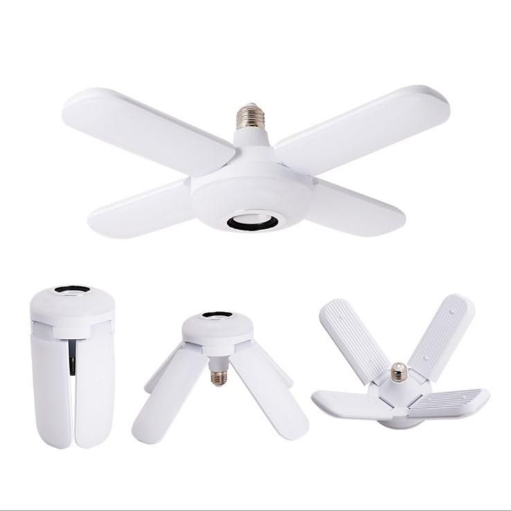 LED Four Leaves Fan Folding Bulb with Remote Control
