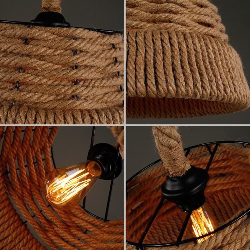 Vintage Rope Mesh Pendant Lights for Indoor Home Lighting Fixtures (WH-VP-20)