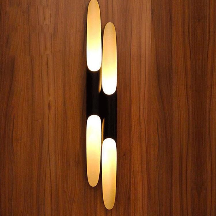 Black LED Wall Lamp up and Down Wall Bedside Wall Lamp