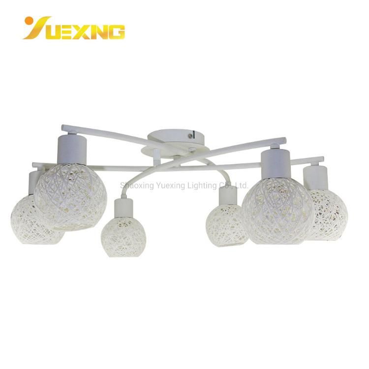 White Surface Mounted LED Ceiling Round Hanging Indoor Spot Light Chandelier Lamp