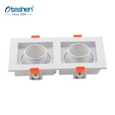 PC GU10 Square Recessed LED Down Light Frame Ts129b-2