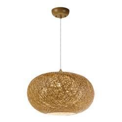 Most Popular Home Hotel Restaurant Decoration Vintage Twine Rope Hanging Ball Light Pendant Lamp