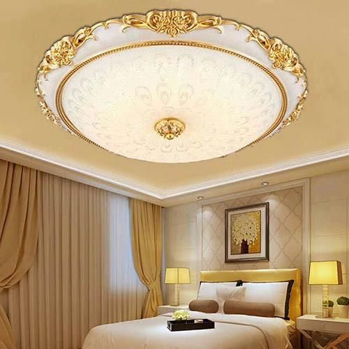 Clasic Europe Style Round Glass Ceiling Light Bedroom Ceiling Light for Kids Room Decoration