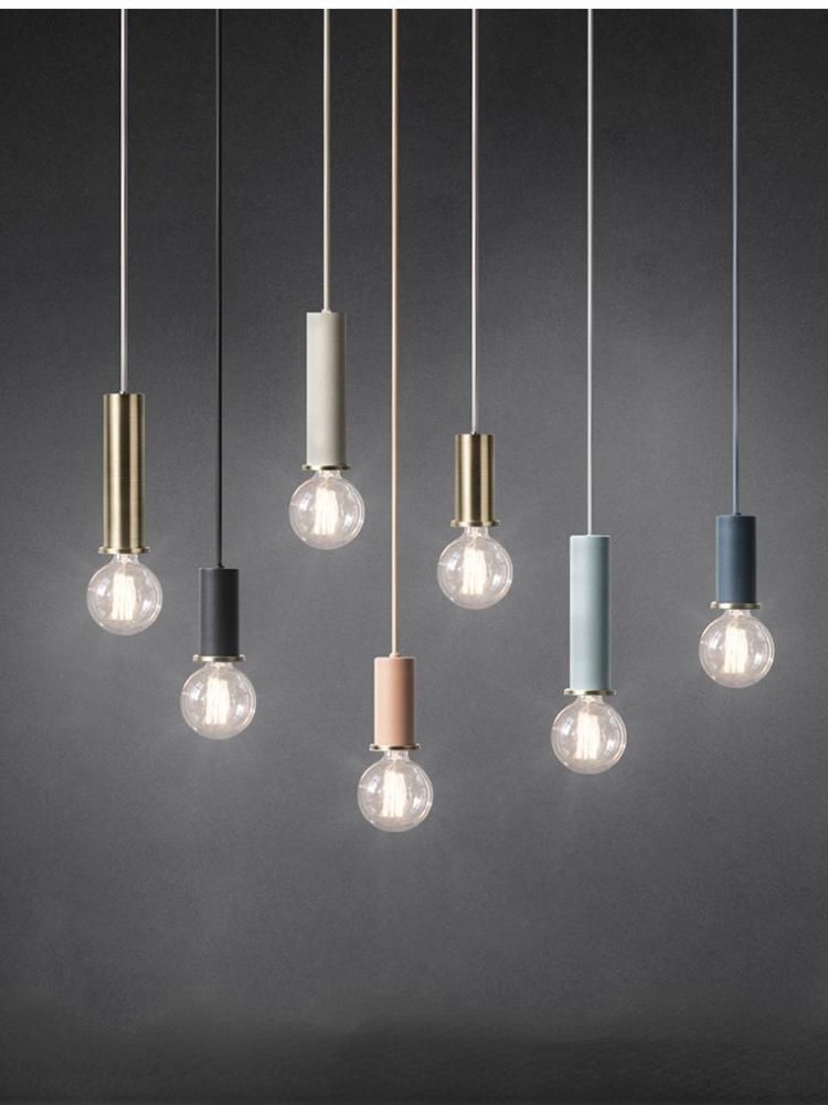 Colorful Pendant Light Fixture Small Metal Hanging Lamp Luminaire Kitchen Dining Room Effect Lamp (WH-GP-68)