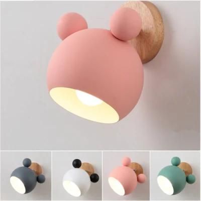 Modern Bedroom Stairs LED Light Mickey Mouse E27 Bulb Wall Lamp (WH-OR-13)