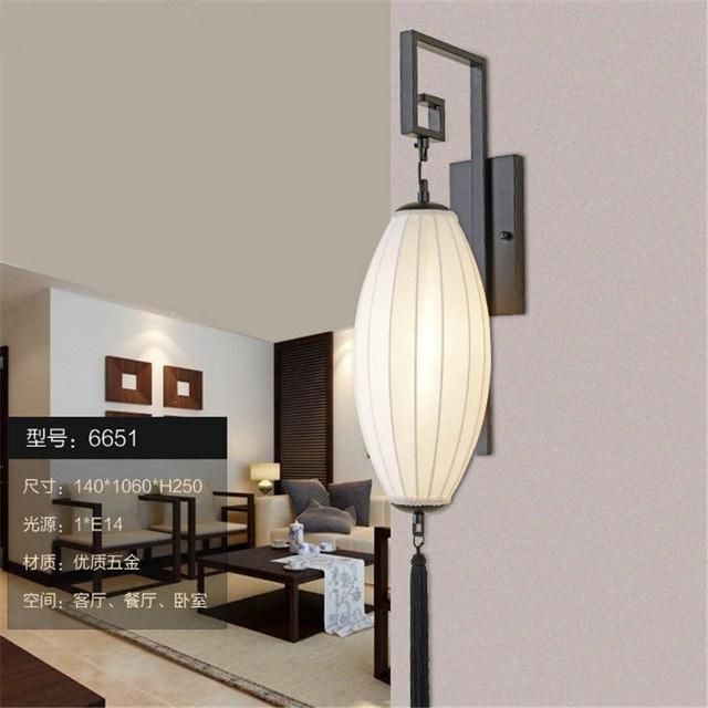 Classical Chinese Style Festive Quaint Rural Wood Red Lantern Wall Lamps (WH-OR-92)