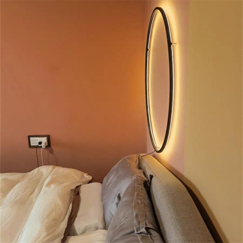 Simple Ring LED Wall Light Living Room Background Wall Decoration Wall Lamp Nordic Bathroom Decor Atmosphere LED Lights Fixtures