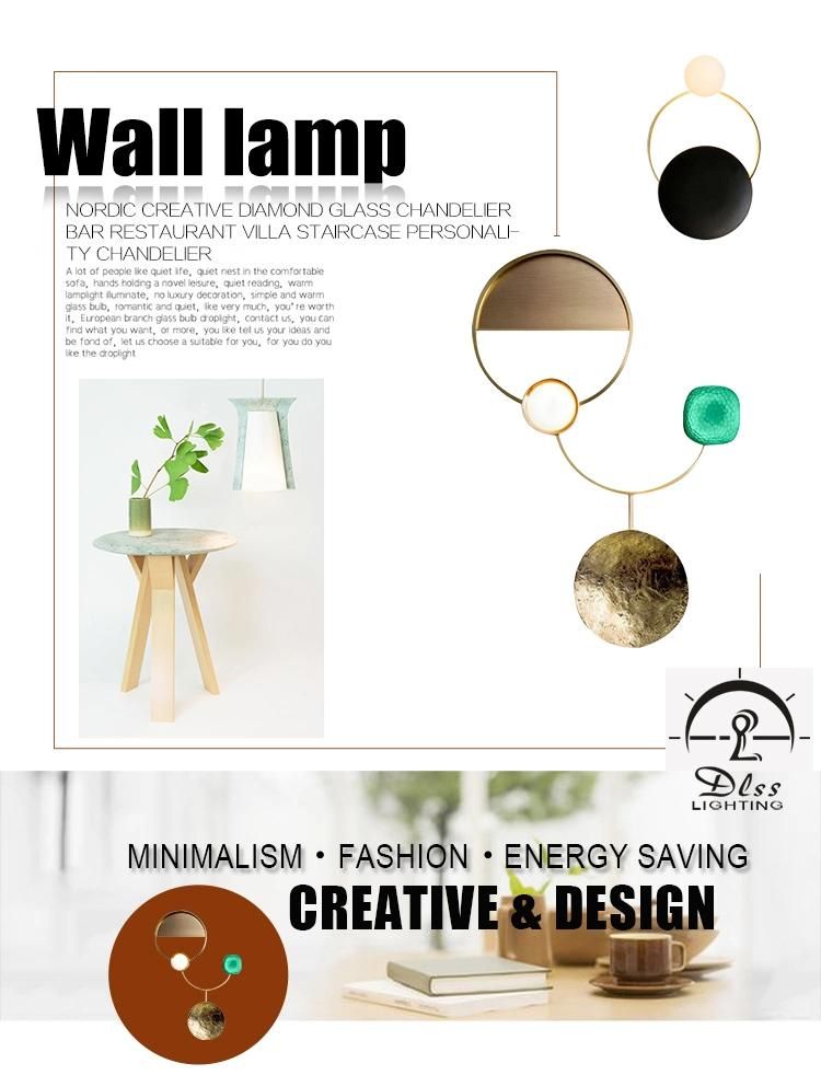 Hotel Modern Simple Gold Stainless Steel Ring Wall Lamp