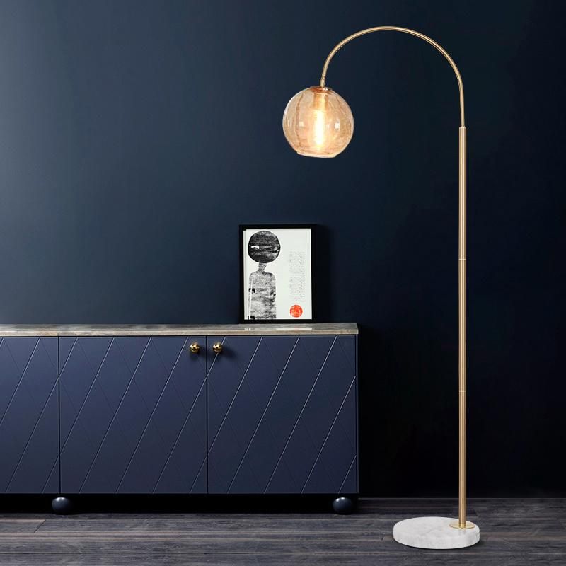 Transparent Shade Bulb Floor Lamp Table Lamp Reading Nightstand Lamp