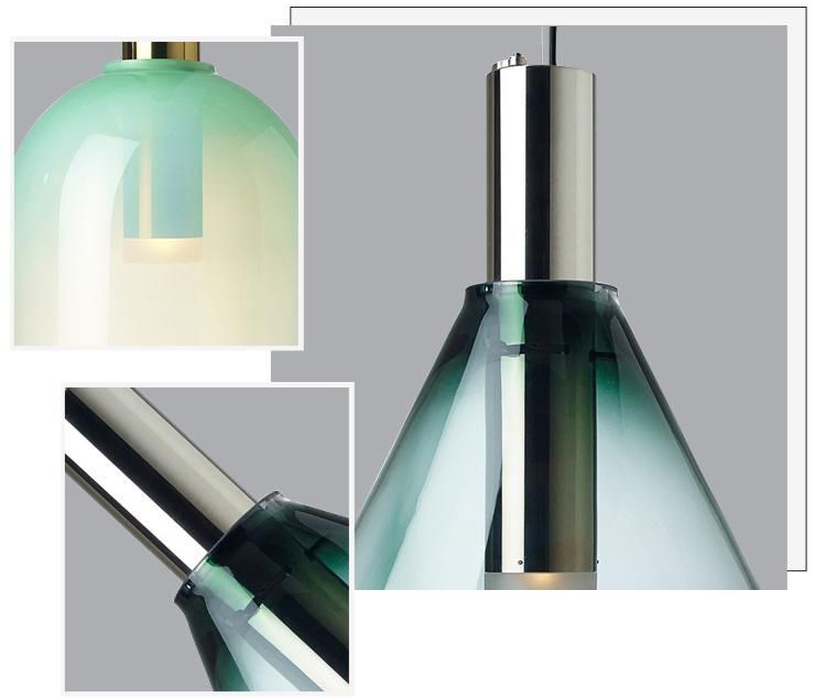 High Quality Home Unique Perfect Smoky Gray Color Glass Pendant Lamp