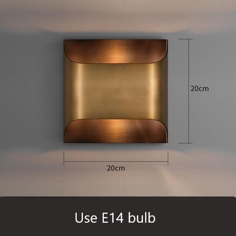 Full Copper Luxury Wall Lamps Modern Hotel Corridor Lamp for Living Room Bedroom Bedside Lamps Background Light LED Wall Lights