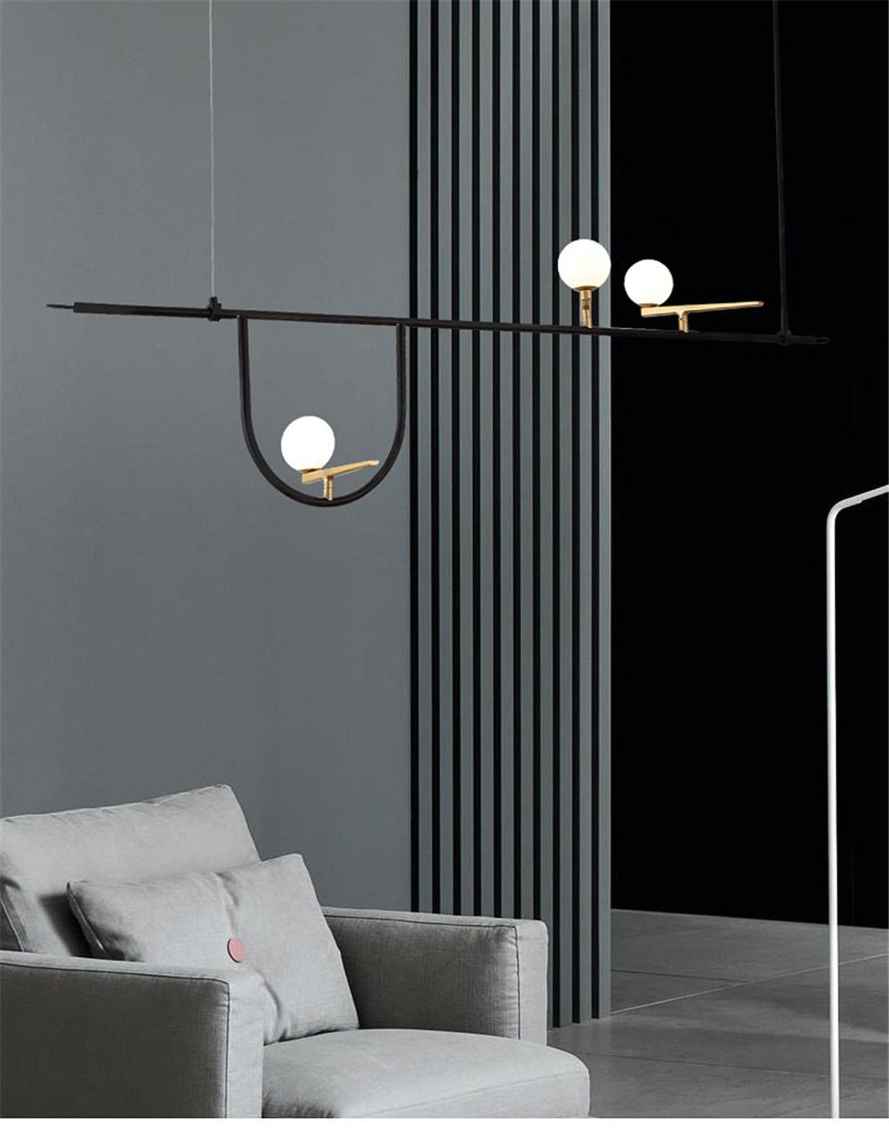 Indoor Chandelier Modern Glass Decorative LED Pendant Light