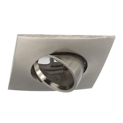 Halogen LED Downlight Fixture Frame Holder Aluminum Square Eyeball Tilt (LT1205)