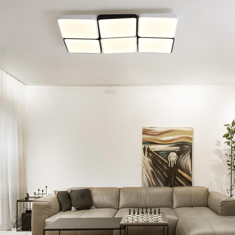 Iron Creative Quadrate Ceiling Light Modern Livingroom Lamp Diningroom Light