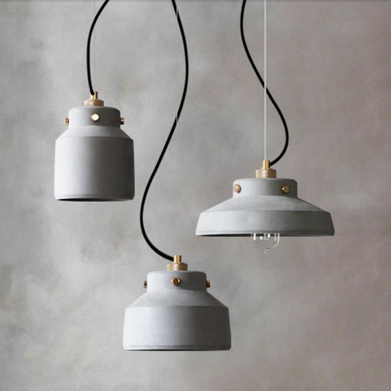 Loft Antique Pendant Lights Staircase Home Rikard Scandinavian Unique Cement Pendant Light (WH-AP-353)