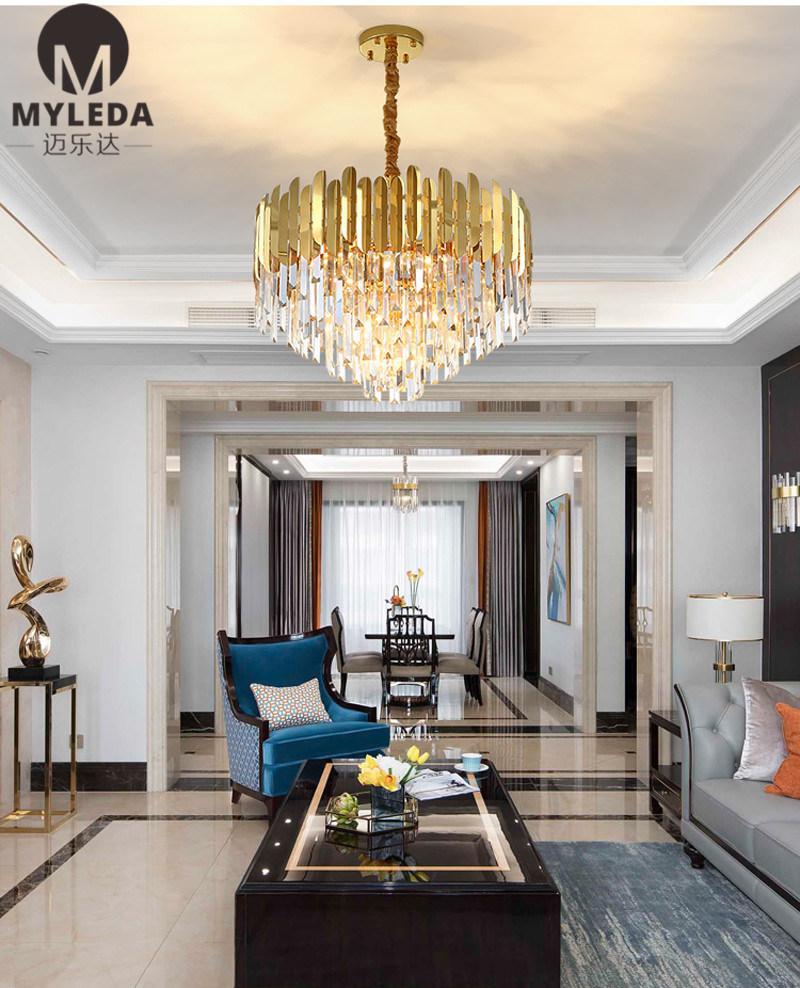 New Design Residential Interior Crystal Pendant Lamp