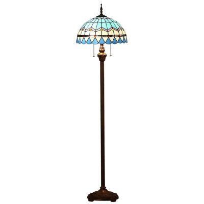 Blue Mediterranean Simple Modern Living Room Lamp Fashion Creative Warm Color Art Study Bedroom Floor Lamp