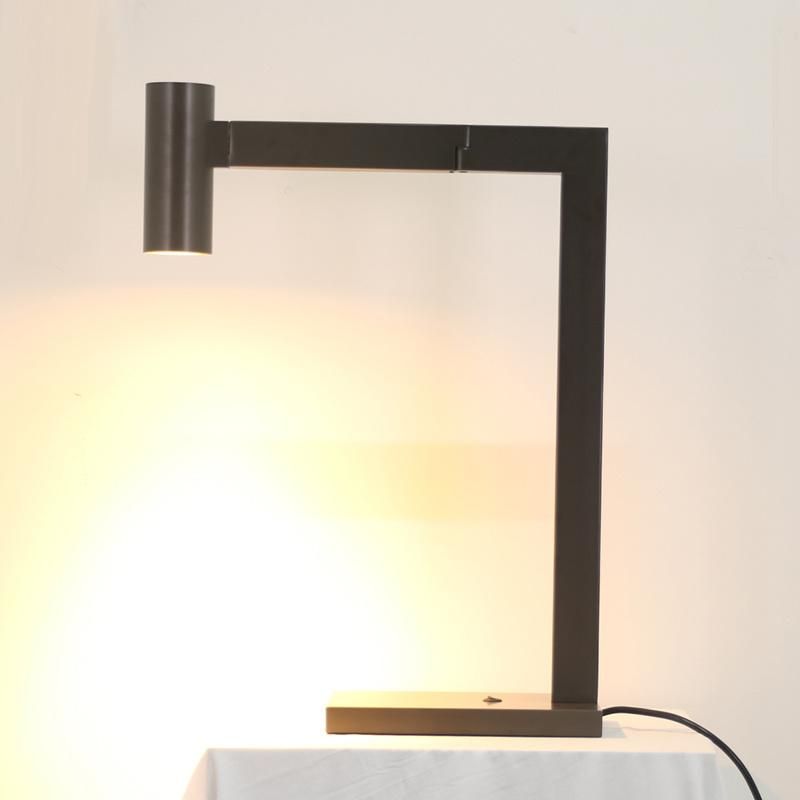 Black Arm and Head Adjustable Table Lamp