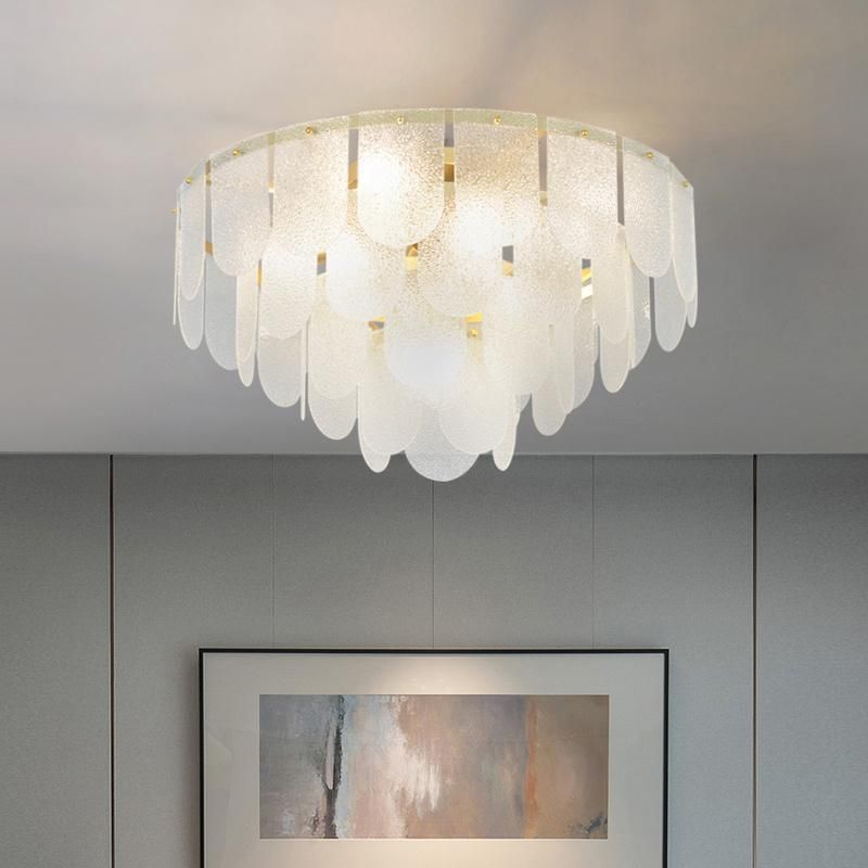 Light Luxury Living Room Pendant Lamp Simple Creative Glass Bedroom Ceiling Lamp
