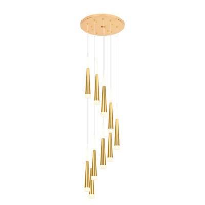 High Quality Modern Luxury Hanging Chandelier Large Wicker Pendant Spot Light for Stair