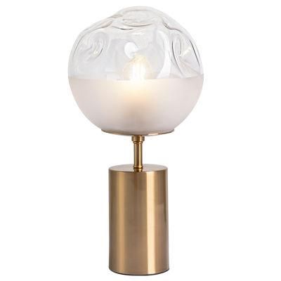 Luxury Bedside Table Lamp Creative Home Decoration Nordic Modern Minimalist Villa Living Room Study Glass Ball Desk Lamp