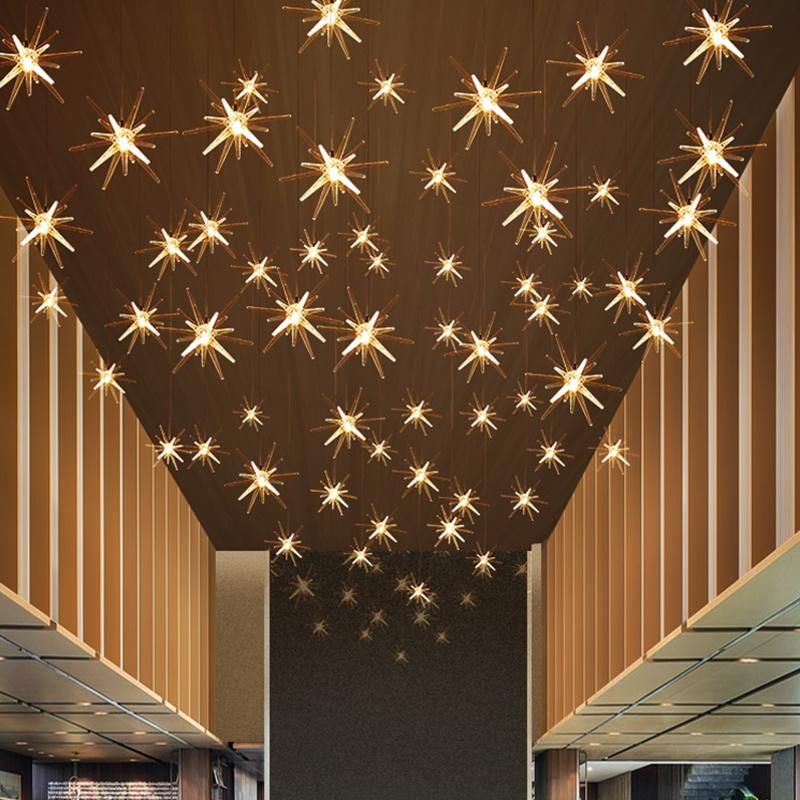 Exhibition Hall Lobby Crystal Chandelier Living Room Lamp Pendant Lamp