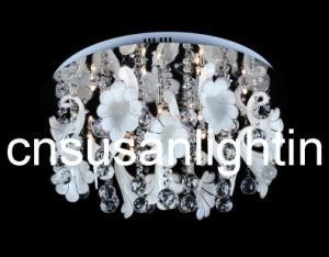 Modern LED Crystal Ceiling Light (MX7233-16) (Dia60cm Bulb Qty: 16*G4*20W)