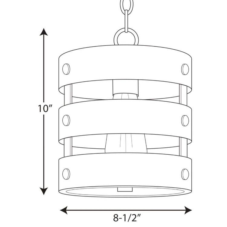 Jlc-5011b Round Wooden Caged 1-Light Pendant Hanging Lamp