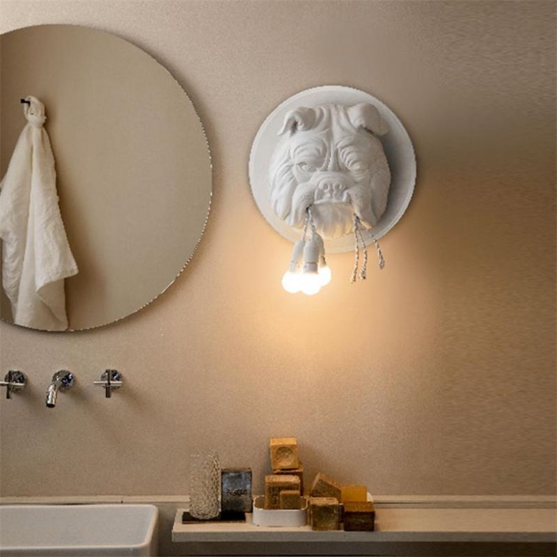 Animal Dog Wall Lamp Living Room Decoration Corridor Home Decor Lighting Designer Amsterdam Wall Lamp Bulldog (WH-VR-66)