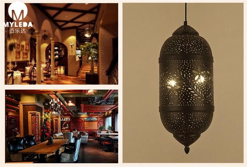 Moroccan Restaurant Vintage Wrought Iron Arabian Style Chandelier Pendant Lighting