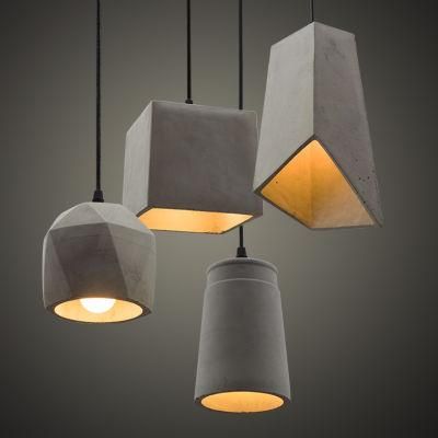 American Design Pendant Light Decorative Ulla Scandinavian Concrete Geometric Pendant Light (WH-AP-310)
