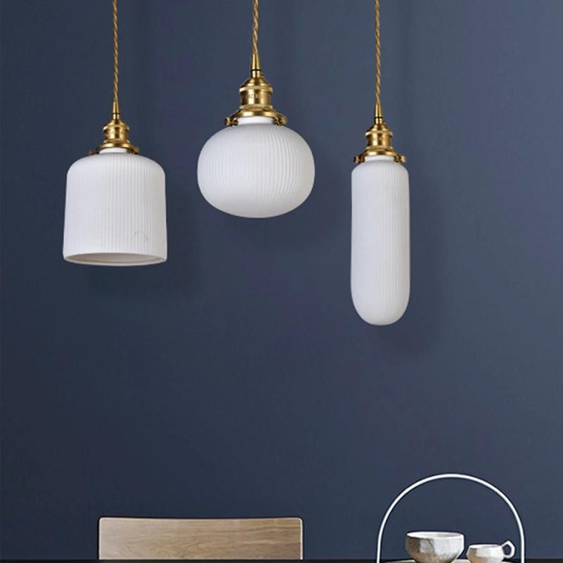 Japanese Style Lamp Personality Creative Pendant Light Luxury Simple Dining Room Bar Retro Pendant Light (WH-AP-238)
